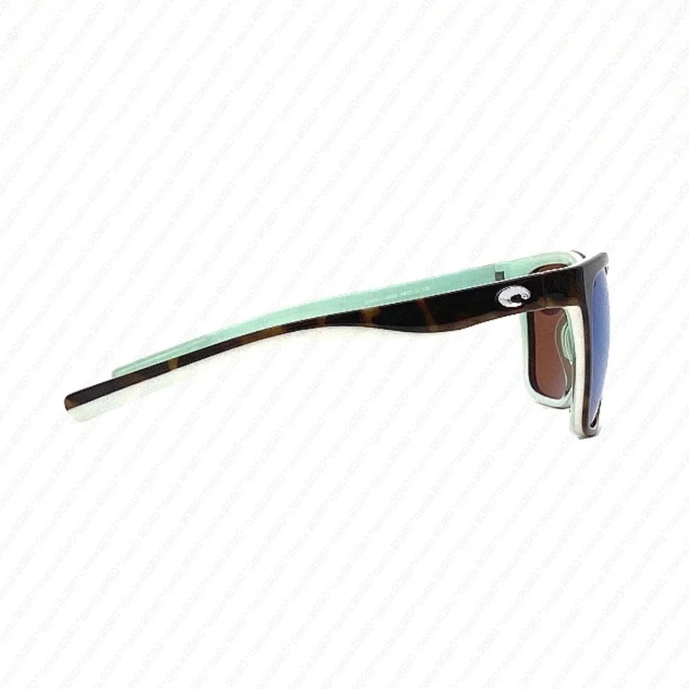 Costa Del Mar Panga 580P Shiny Tortoise White Seafoam Polarized Sunglasses - Picture 5 of 11